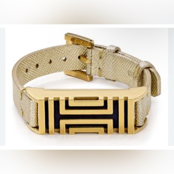 Tory Burch Gold Geometric Bracelet - Picture 2 of 9